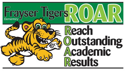 Image of the Frayser Roar Acronym Banner. Roar Outstanding Academic Results